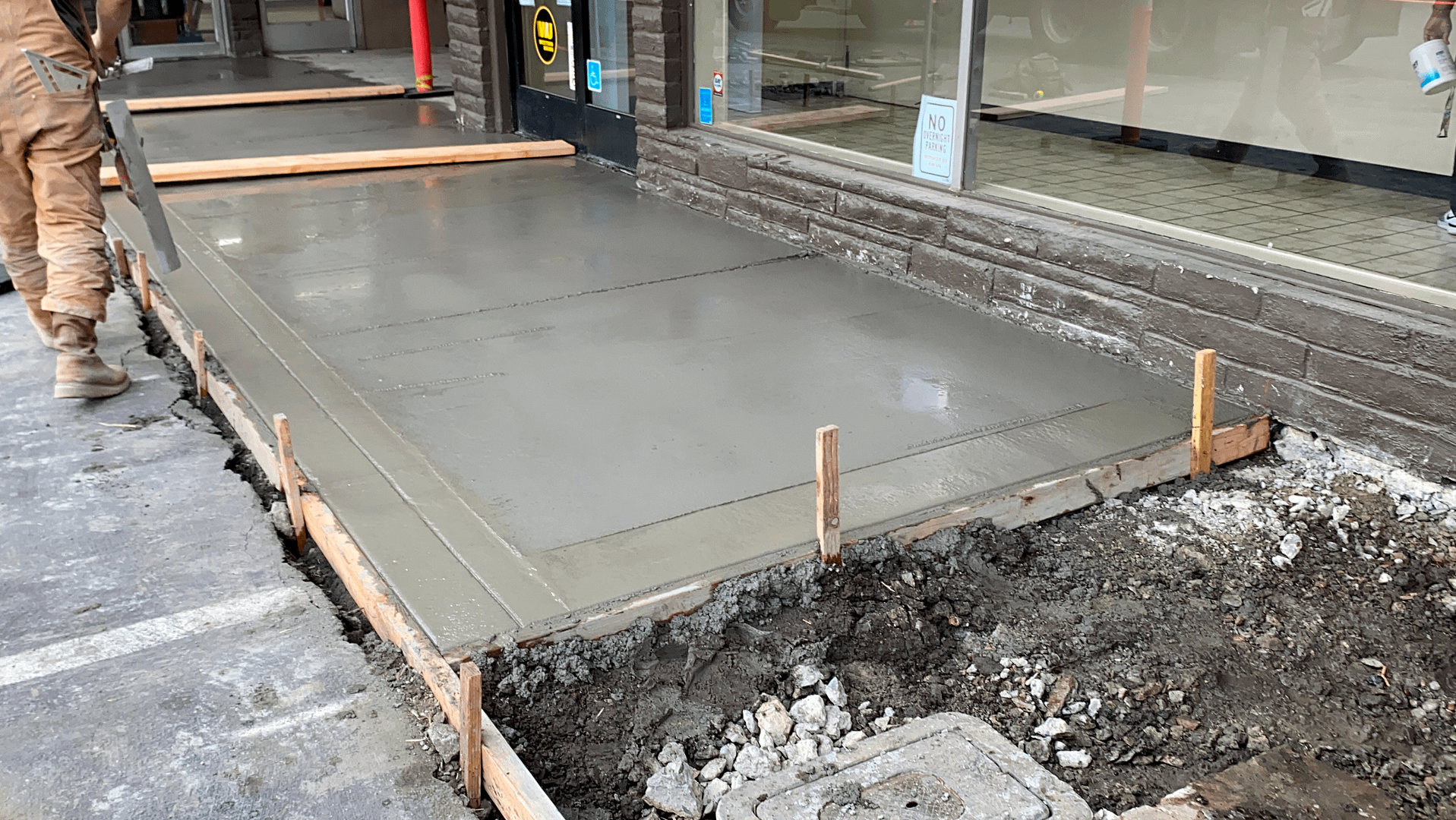 concrete sidewalk