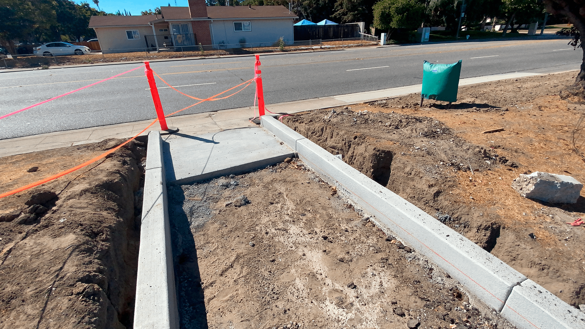 concrete sidewalk