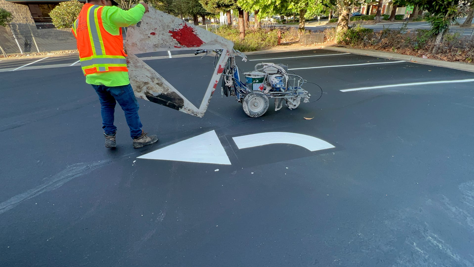 paving striping